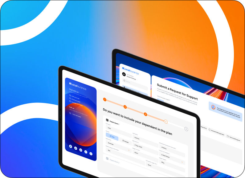 Platform dashboard screenshots